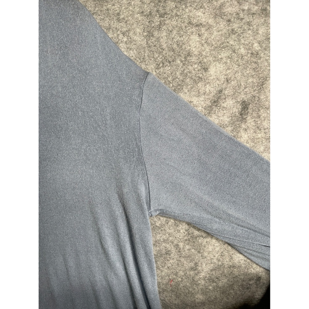 J. Jill Wearever Collection Cardigan Womens Small Blue V-Neck 3/4 Sleeve Knit - Picture 5 of 9